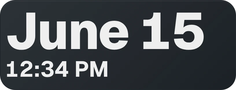 Date & Time — Date