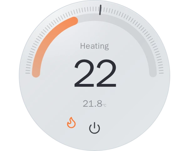 Dial Thermostat — With context