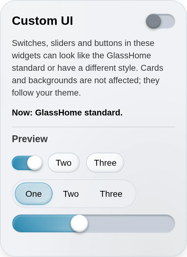 Custom UI Settings, Switch