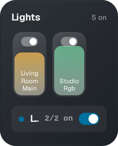 Lights by Room
