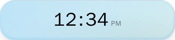 Clock, 12-hour