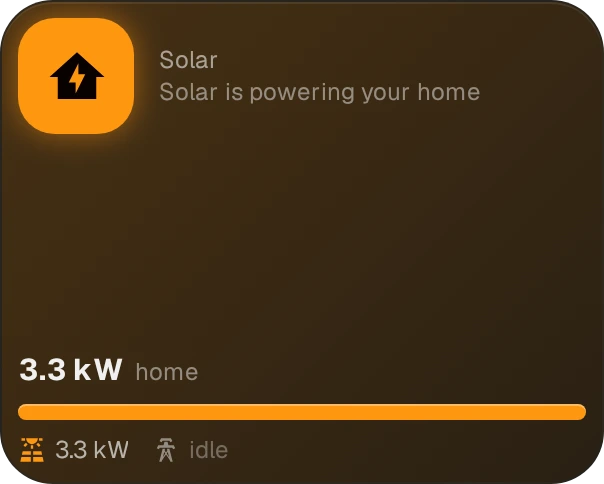 Energy Flow — Solar and grid