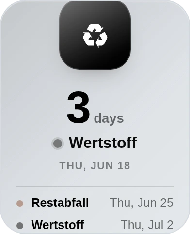 Waste Scheduler — Portrait